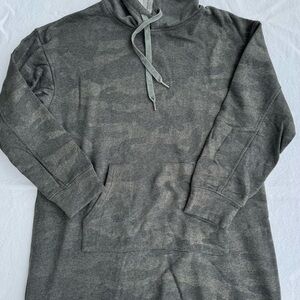 EUC Women’s Anthropologie Fate Heather Gray Army Sweatshirt Dress M